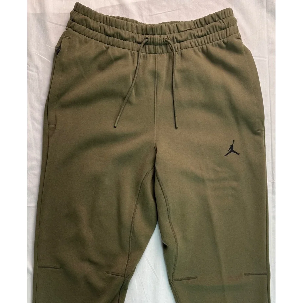 Jordan Sport Hoop Fleece Dri-FIT Mens Pants Sweatpants Olive Green Small NWT